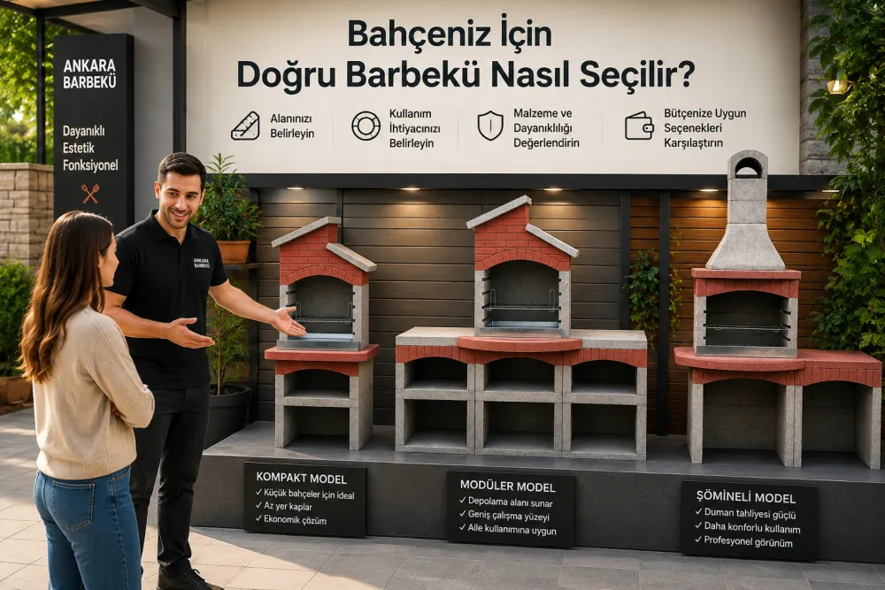 Bahçeniz için doğru barbekü nasıl seçilir — bahçe beton barbekü, Ankara Barbekü