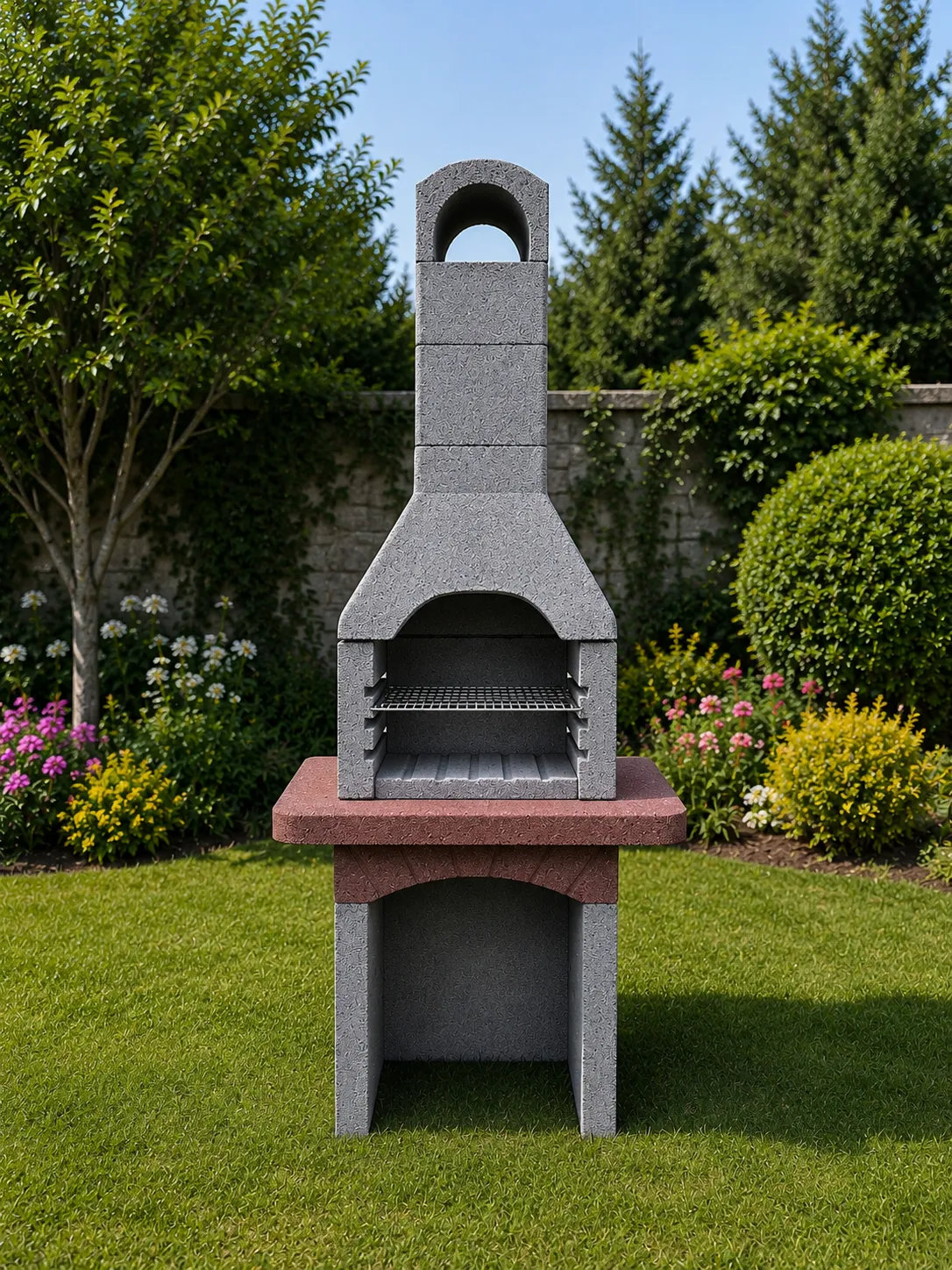 Model 201 Davlumbazlı Bahçe Beton Barbekü — Ankara Barbekü
